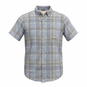 Weatherproof Vintage Button Down Shirt Mens Small Blue Plaid Excellent Cotton